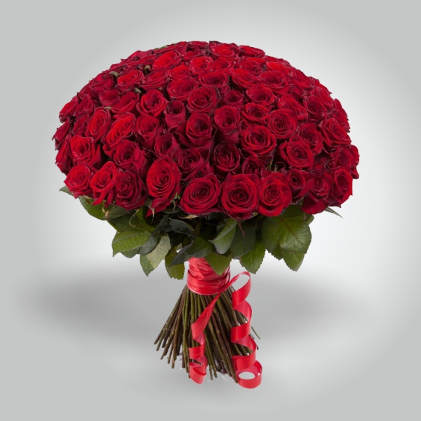Букет Страсть | 101 красная роза